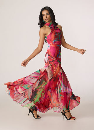 Gemma pink multicolor dress
