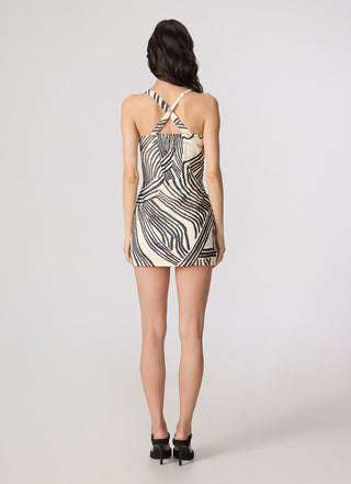 Rebekkah multicolor blazer with Millie dress