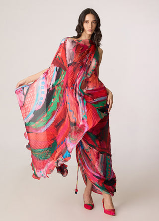 Valen pink multicolor dress