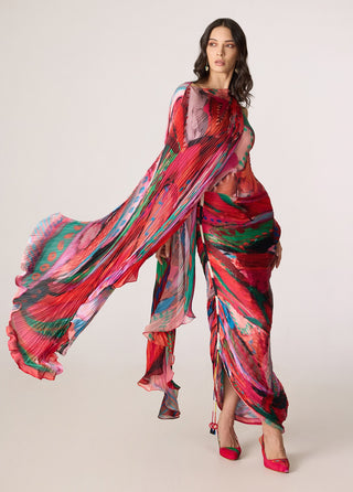 Valen pink multicolor dress