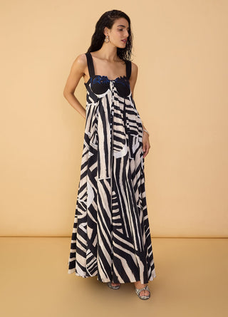 Vivi black and white dress