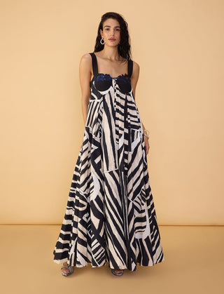 Vivi black and white dress
