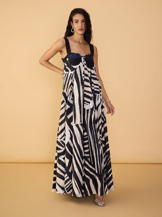 Vivi black and white dress