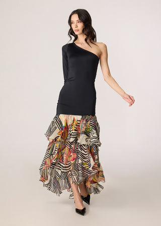 Lima black multicolor dress