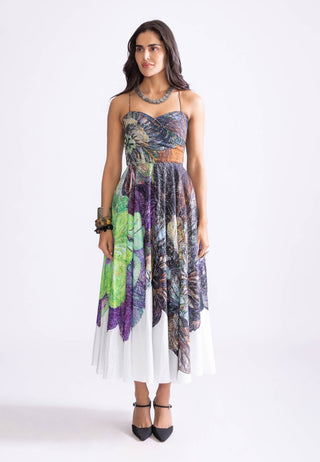 Belle Printed Midi Dress by Saaksha & Kinni, available on Indiaspopup.com