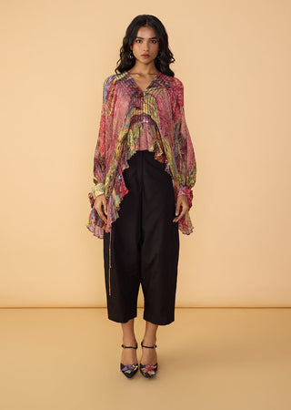 Heather multicolor blouse and loly trousers