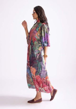 Sara Multicolor Printed Dress by Saaksha & Kinni, available on Indiaspopup.com