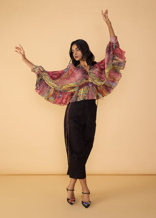 Heather multicolor blouse and loly trousers