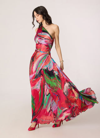 Cleo pink multicolor dress