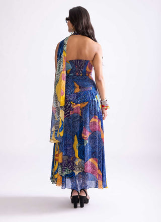 Rianna Blue Maxi Dress by Saaksha & Kinni, available on Indiaspopup.com