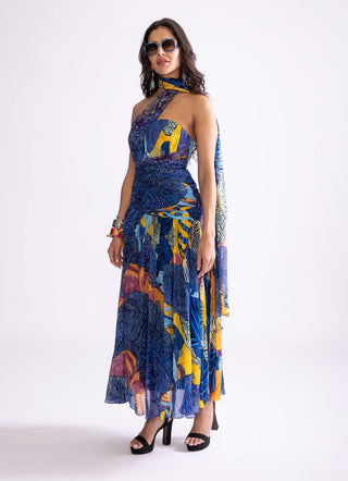 Rianna Blue Maxi Dress by Saaksha & Kinni, available on Indiaspopup.com