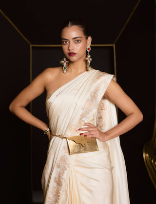 Ekaya Ivory Heart Sari available on indiaspopup