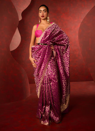 Ekaya Purple True Love Sari available on indiaspopup