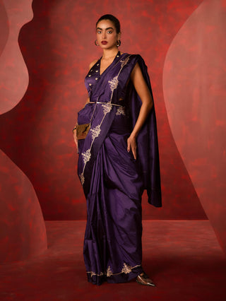 Ekaya Purple Siren Sari available on indiaspopup