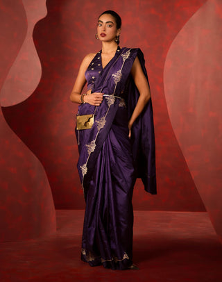 Ekaya Purple Siren Sari available on indiaspopup