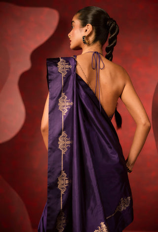 Ekaya Purple Siren Sari available on indiaspopup