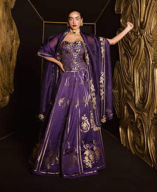 Ekaya Purple Only Mine Lehenga Set available on indiaspopup