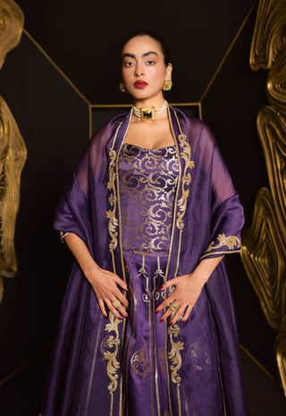 Ekaya Purple Only Mine Lehenga Set available on indiaspopup