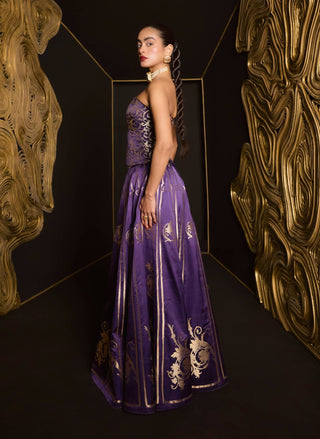 Ekaya Purple Only Mine Lehenga Set available on indiaspopup