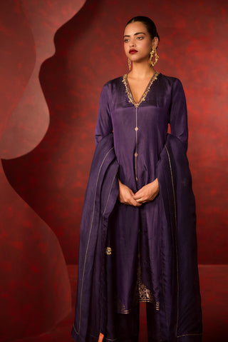 Ekaya Purple Endless Love Kurta Set available on indiaspopup