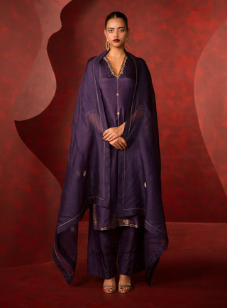 Ekaya Purple Endless Love Kurta Set available on indiaspopup