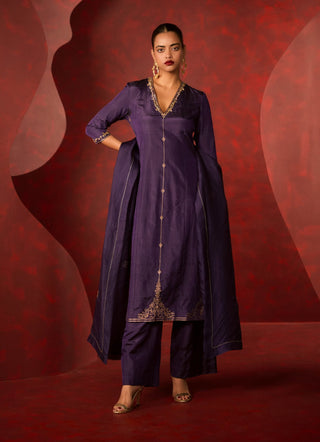 Ekaya Purple Endless Love Kurta Set available on indiaspopup