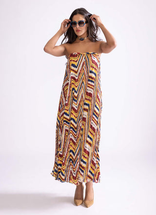 Tova Multicolor Dress by Saaksha & Kinni, available on Indiaspopup.com