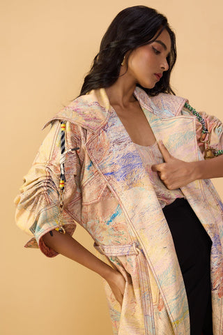 Willow trench jacket and loly trousers set