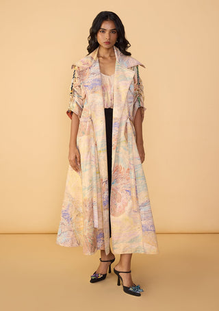 Willow trench jacket and loly trousers set