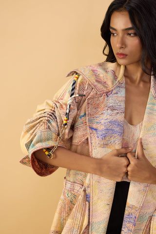Willow trench jacket and loly trousers set