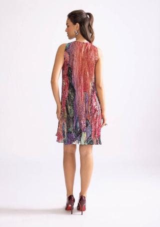 Maisy Multicolor Pleat Dress by Saaksha & Kinni, available on Indiaspopup.com