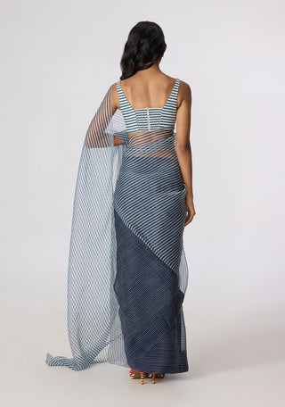 Joyce gray bustier with Agatha sari