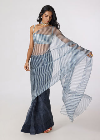 Joyce gray bustier with Agatha sari