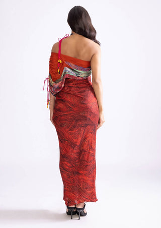 Raleigh Red Maxi Dress by Saaksha & Kinni, available on Indiaspopup.com