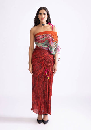 Raleigh Red Maxi Dress by Saaksha & Kinni, available on Indiaspopup.com