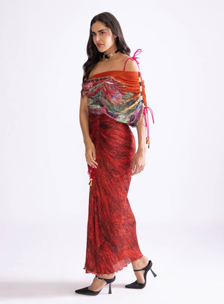 Raleigh Red Maxi Dress by Saaksha & Kinni, available on Indiaspopup.com