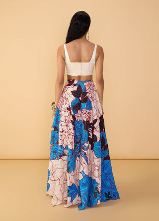 Malaika bustier and lehenga set