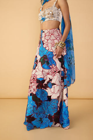 Malaika bustier and lehenga set