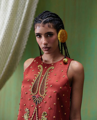 Shararat embroidered mini dress
