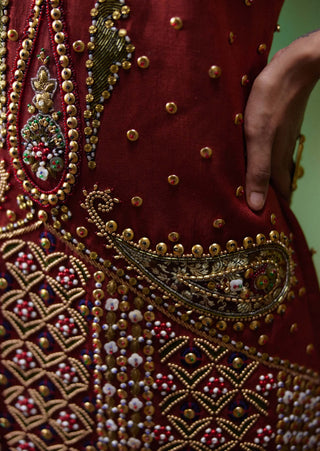 Shararat embroidered mini dress