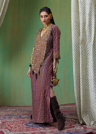 Bela embroidered kaftan