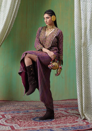 Bela embroidered kaftan