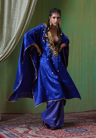 Perzeen embellished kaftan and pants