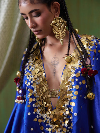 Perzeen embellished kaftan and pants