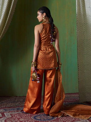 Shabana embroidered kurta and palazzo set