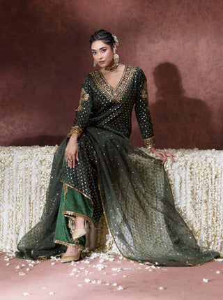 Reet embellished kurta set with dupatta