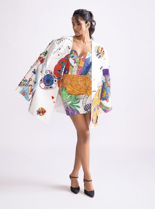 Sefina Multicolor Jacket by Saaksha & Kinni, available on Indiaspopup.com