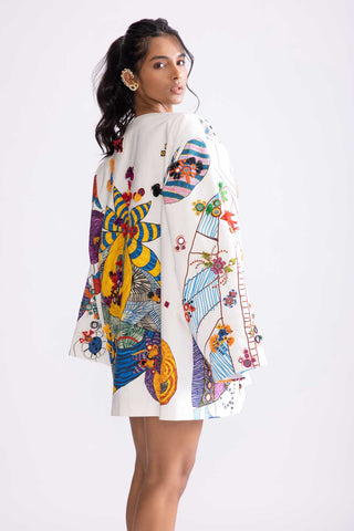 Sefina Multicolor Jacket by Saaksha & Kinni, available on Indiaspopup.com