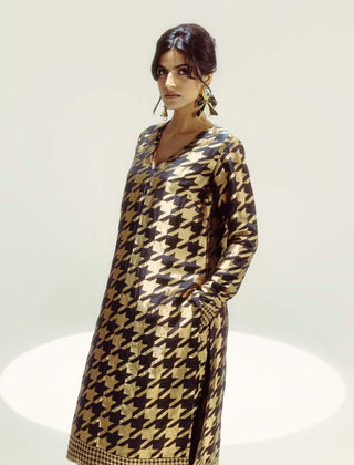 Brown Gerum Classic Kurta And Pants by Ekaya available on Indiaspopup.com