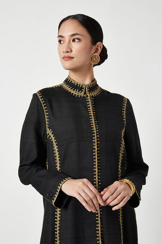 Payal Pratap-Black Karyme Embroidered Jacket And Pants-INDIASPOPUP.COM